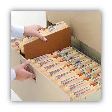 Smead® 100% Recycled Top Tab File Pockets, 5.25" Expansion, Letter Size, Redrope, 10-box freeshipping - TVN Wholesale